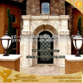 outdoor beautiful antique stone carved door frame